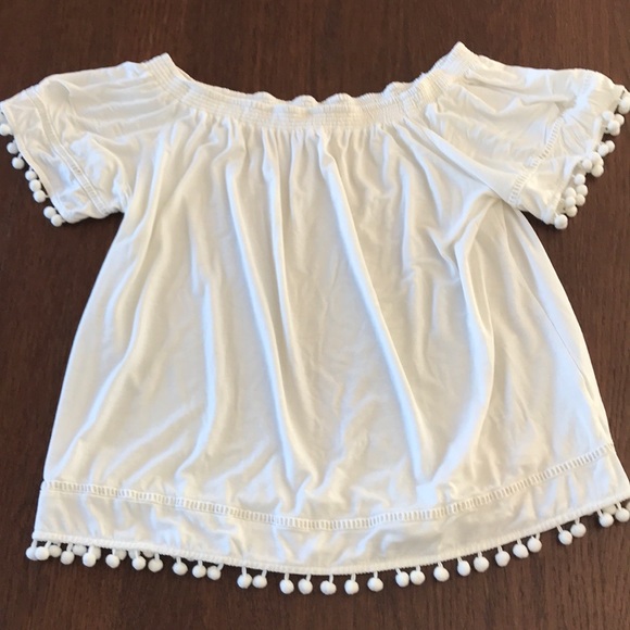 Tops - Never worn, off the shoulder tee with fun detail